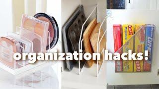 SMALL SPACE ORGANIZATION + STORAGE IDEAS | SPACE SAVING HACKS | CLEVER HOME ORGANIZATION IDEAS | DIY