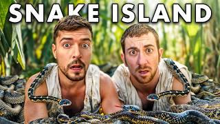 Surviving 24 Hours On Snake Island With MrBeast
