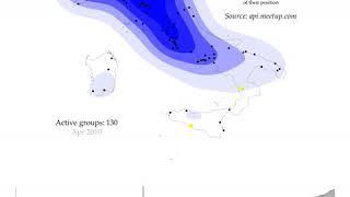 Spatial and Longitudinal Diffusion of the M5S meetups