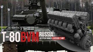 During the Ukraine War, the Russian flying tank T-80BVM outperformed the Leopard 2 MBT.