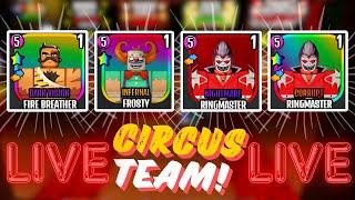 BUILDING A CIRCUS TEAM! Roblox Live