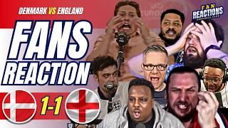 ENGLAND FANS FUMING REACTION  TO DENMARK 1-1 ENGLAND | EURO 2024