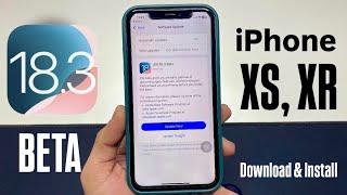 How to install iOS 18.3 beta Update on iPhone XS, IPhone XR