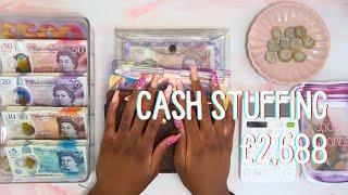 CASH STUFFING £2,688 |  JUL '24 | CASH ENVELOPES, SINKING FUNDS, SAVINGS CHALLENGES | UK CASH STUFF