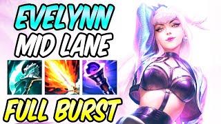 EVELYNN MID DEALS SO MUCH DAMAGE FULL BURST AP BUILD | EVELYNN SEASON 11 GAMEPLAY League of Legends