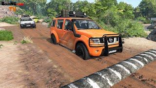 Cars vs Massive Speed Bumps and Muddy Roads OFFROAD #1 - BeamNG.drive | BeamNG-Cars TV