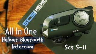 SCS ETC S-11 Helmet Bluetooth Intercom With Built In 2k Camera