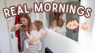 REALISTIC Mornings of a Mum of 2 with a 13 Months Old + ALMOST 4 Year Old!