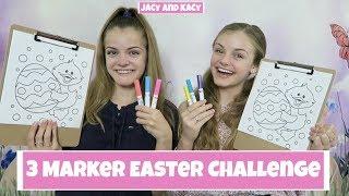 3 Marker Easter Challenge ~ Jacy and Kacy