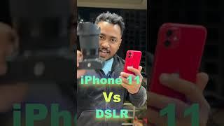 iPhone 11 Vs DSLR Canon M50 Night Mode Photography #shorts