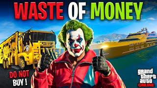 Top 10 BIGGEST WASTES of MONEY In GTA Online!