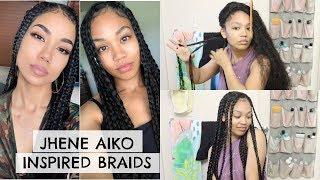 Jhene Aiko Inspired Hairstyle | Braids