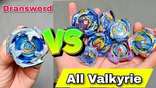 Dransword Vs All Valkyrie Beys Battle | Beyblade X Insane