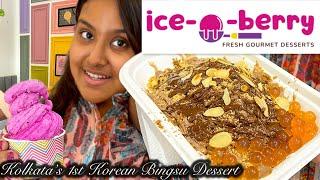 Kolkata’s 1st Korean Bingsu Dessert & Real Fruit Ice Cream is made live at ice-o-berry 