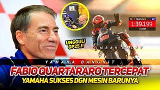 FABIO QUARTARARO TERCEPAT YAMAHA BANGKIT~SUKSES JAJAL MESIN GANAS YZR M1 TERBARU DI TES BARCELONA