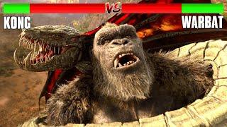 Godzilla Vs Kong But Health Bar Is Enabled | Kong Vs Warbat Battle Scene 4K