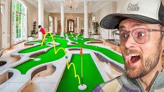 We Built a Full Size Mini Golf Course in our House!