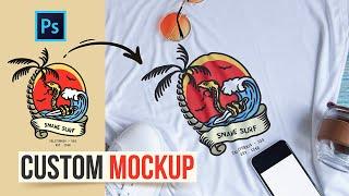 HOW TO CREATE A CUSTOM T-SHIRT MOCKUP | ADOBE PHOTOSHOP TUTORIAL