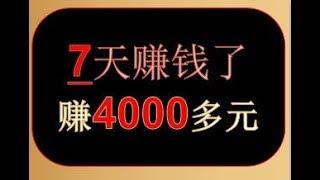 网赚分享，7天赚了4000多元，实战赚钱团队，手机赚钱项目实录