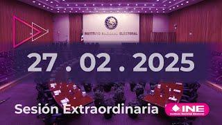 Sesión Extraordinaria Urgente del Consejo General (27/02/2025)