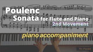 Poulenc - Sonata for Flute and Piano, 2nd Mov: Piano Accompaniment