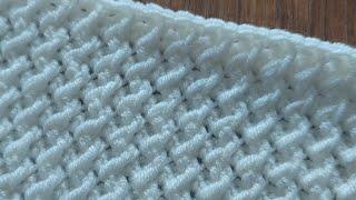 SUPER EASY Crochet Pattern for beginners! Crochet stitch for baby blanket & bag