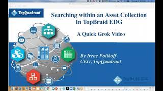 Quick Grok Video: Searching within an Asset Collection in TopBraid EDG (Using a Taxonomy  Example)