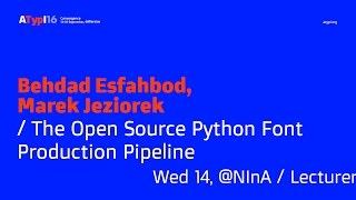 The Open Source Python Font Production Pipeline