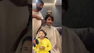 Hina Khan Chops Off Hair Amid Cancer Treatment || Hina Khan Breast Cancer || MG #shorts #hinakhan