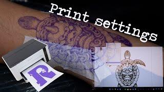 Epson M1120 Tattoo Stencil Printer Update (PRINTER SETTINGS AND HOW TO STICK)