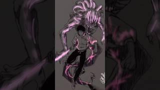 jujutsu Fighter Glowart  drawing #shorts #anime #drawing