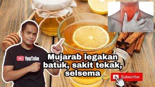 Cara hilangkan batuk sakit tekak selsema guna madu cengkih dan lemon