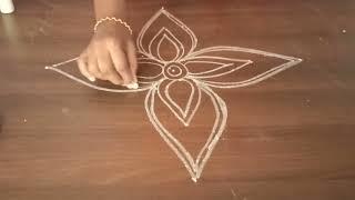 Easy Rangoli design kolam || SR Rangoli