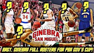 2024 BRGY. GINEBRA FULL ROSTERS FOR "PBA GOVERNORS CUP" | MAS FIT SA SYSTEM NI COACH TIM CONE |