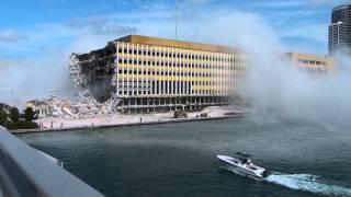 Demolition of part of the former Miami Herald building