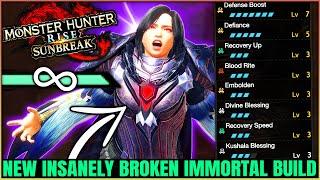 New PERFECT OP Immortal Build - NEVER Cart & MAX POWER - All Weapons - Monster Hunter Rise Sunbreak!