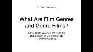 What Are Film Genres and Genre Films?