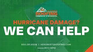 Hurricane Damage? H.E. Roberts Roofing can help!