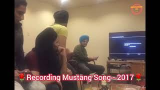 Mustang Song Recording in Studio - Sidhu Moose Wala || New Punjabi Song 2017 || HR MUSIC LABEL 452