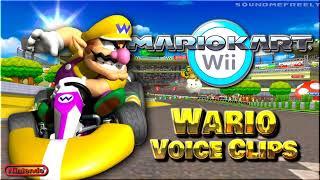 All Wario Voice Clips • Mario Kart Wii • All Voice Lines • 2008 @SoundMeFreely