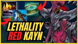 (Red Kayn Guide) HOW TO DOMINATE WITH LETHALITY RED KAYN - League of Legends