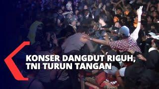 Konser Dangdut di Lumajang Ricuh, TNI dan Polisi Turun Tangan