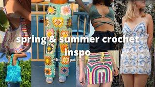 spring and summer crochet inspiration with links!  | trendy crochet patterns | crochet ideas