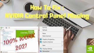 How to Fix Nvidia Control Panel Missing/Not Showing | Nvidia Control Panel Hilang | ASUS ROG G513QE