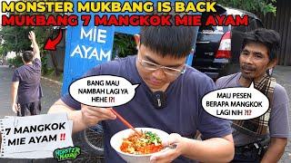 AKHIRNYA MONSTER MUKBANG IS BACK ‼️ PRANK ABANG2 MIE AYAM MUKBANG SMPE 7 MANGKOK