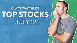 Top 10 Stocks For July 12, 2024 ( $SOUN, $KZIA, $LCID, $TSLL, $QS, and more! )