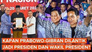 Menang Pilpres 2024, Kapan Prabowo-Gibran Dilantik Jadi Presiden dan Wakil Presiden?