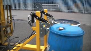 Forklift Drum Lifter With Hydraulic Jaw Locking Head by Contact Attachments Ltd