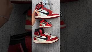 Which Off-White Chicago Jordan 1 Is Real? #sneakerhead #sneakers #viral