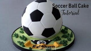 Soccer Ball Cake Tutorial (Football Cake)